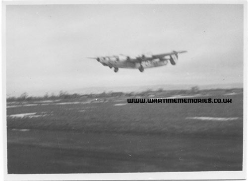 Liberator landing at RAF Dalton